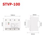 STVP100 Protetor de sobretensão e subtensão trifásico aprimorado