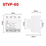 STVP60 Dispositivo de proteção de tensão de recuperação automática trifásica