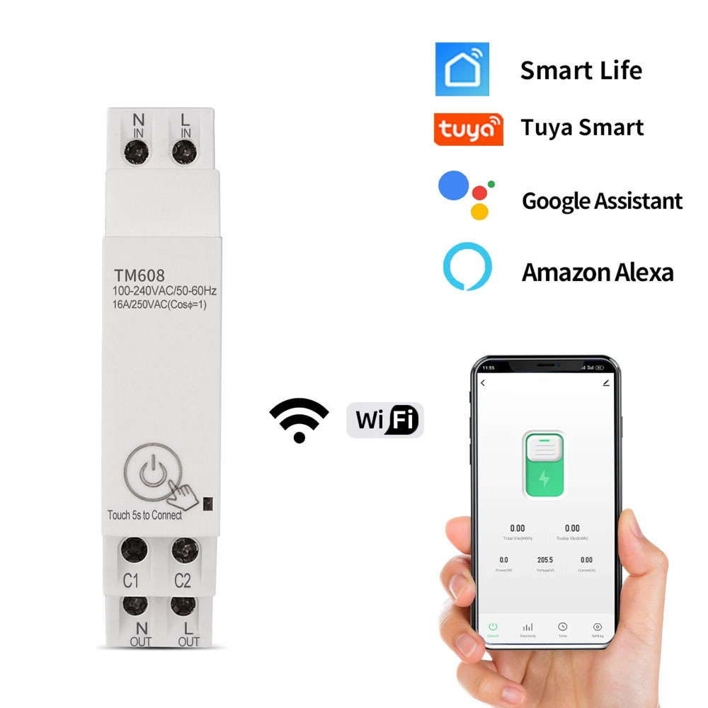 Medidor de energia monofásico WiFi TM608